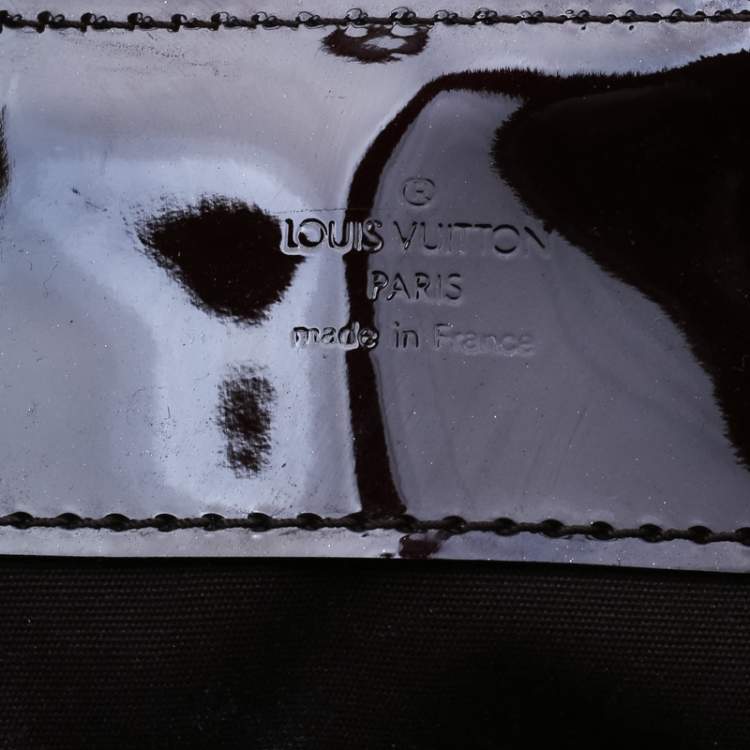 Pre Owned Louis Vuitton Amarante Monogram Vernis Melrose Avenue Bag