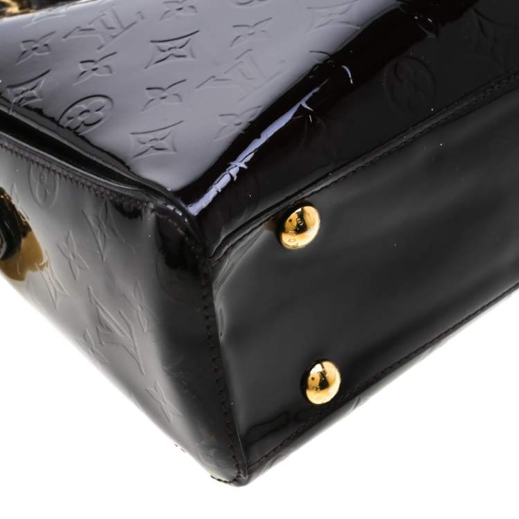 Pre Owned Louis Vuitton Amarante Monogram Vernis Melrose Avenue Bag