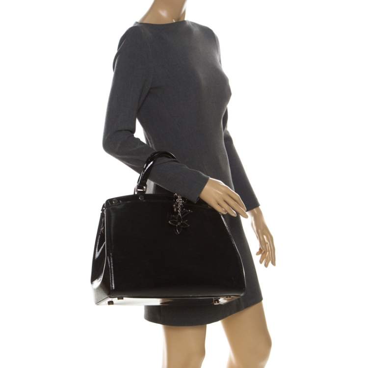 Pre Owned Louis Vuitton Black Electric Epi Leather Brea GM Bag 