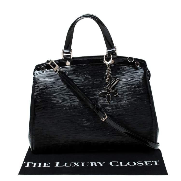 Pre Owned Louis Vuitton Black Electric Epi Leather Brea GM Bag 