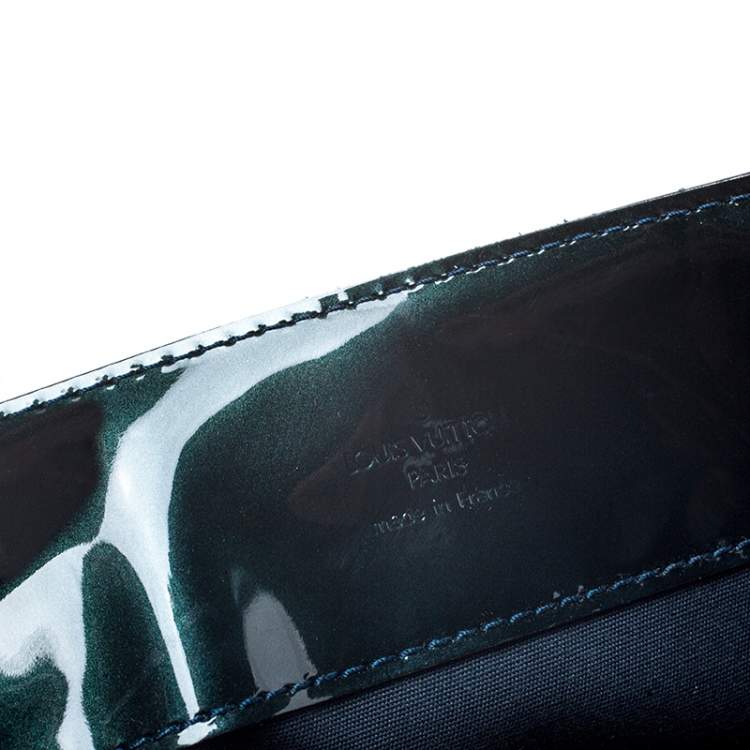 Pre Owned Louis Vuitton Blue Nuit Monogram Vernis Melrose Avenue Bag