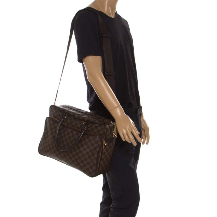 Louis Vuitton Icare Travel Bag in Damier Ebene Canvas and Smooth Leather