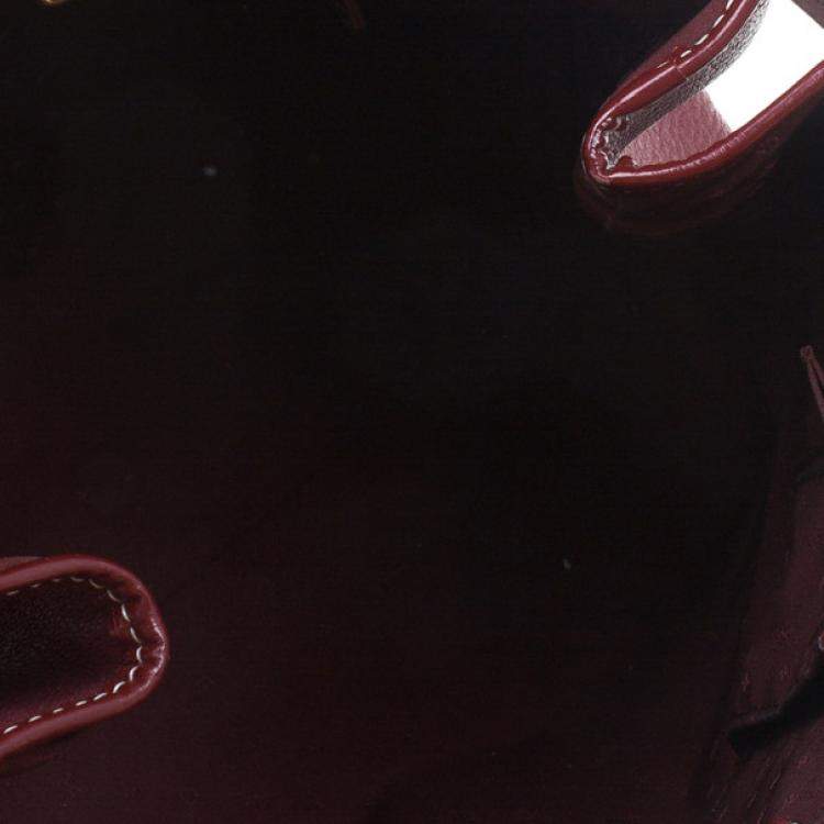 Pre Owned Louis Vuitton Red Suhali Leather Le Majestueux Tote