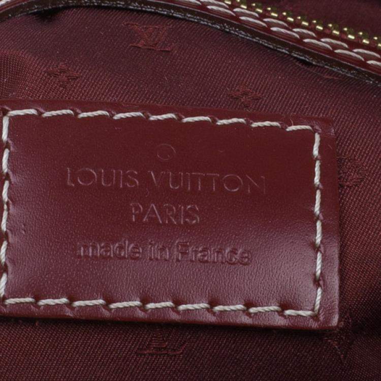 Pre Owned Louis Vuitton Red Suhali Leather Le Majestueux Tote