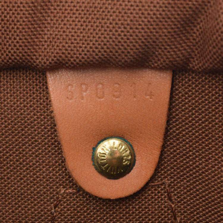 Pre Owned Louis Vuitton Monogram Canvas Speedy 30 Bag