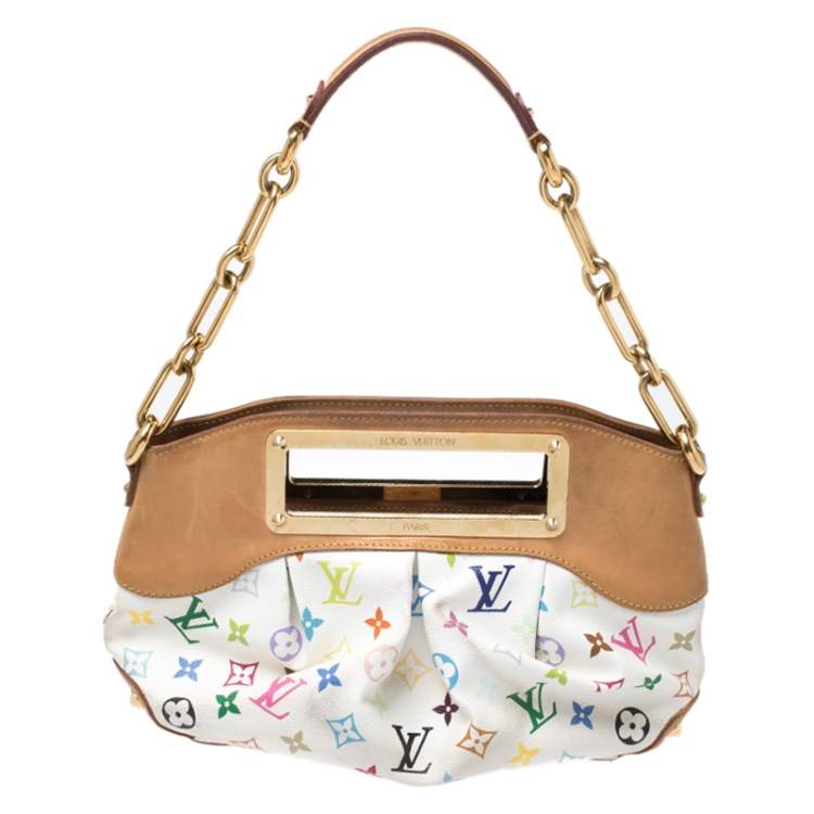 white colourful louis vuitton bag