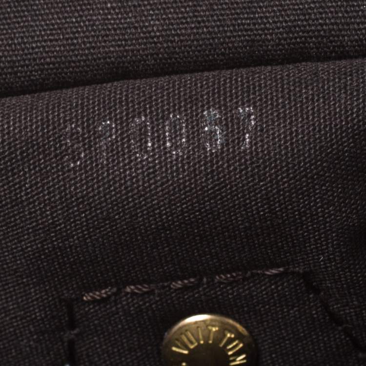 Pre Owned Louis Vuitton Fusain Monogram Canvas Mini Lin Speedy 30 Bag