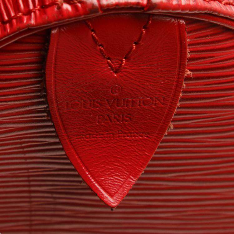 مملوكة مسبقًا Louis Vuitton Red Epi Leather Speedy 25 Bag