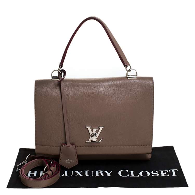 مملوكة مسبقًا Louis Vuitton Brown Leather Lockme II Bag