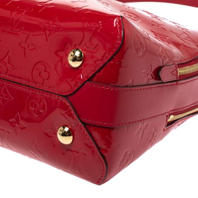 Pre Owned Louis Vuitton Cerise Monogram Vernis Melrose Bag