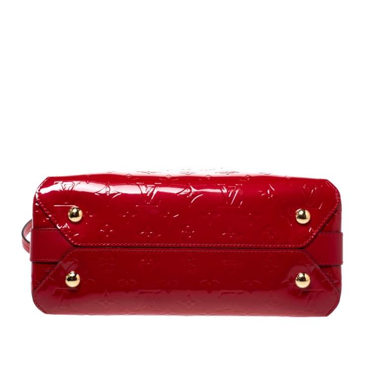 Pre Owned Louis Vuitton Cerise Monogram Vernis Melrose Bag