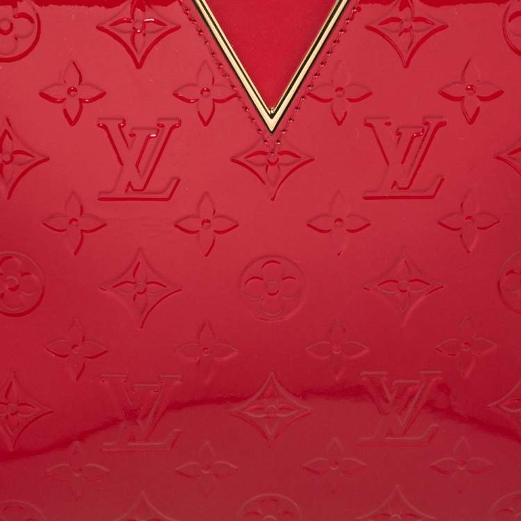 Pre Owned Louis Vuitton Cerise Monogram Vernis Melrose Bag