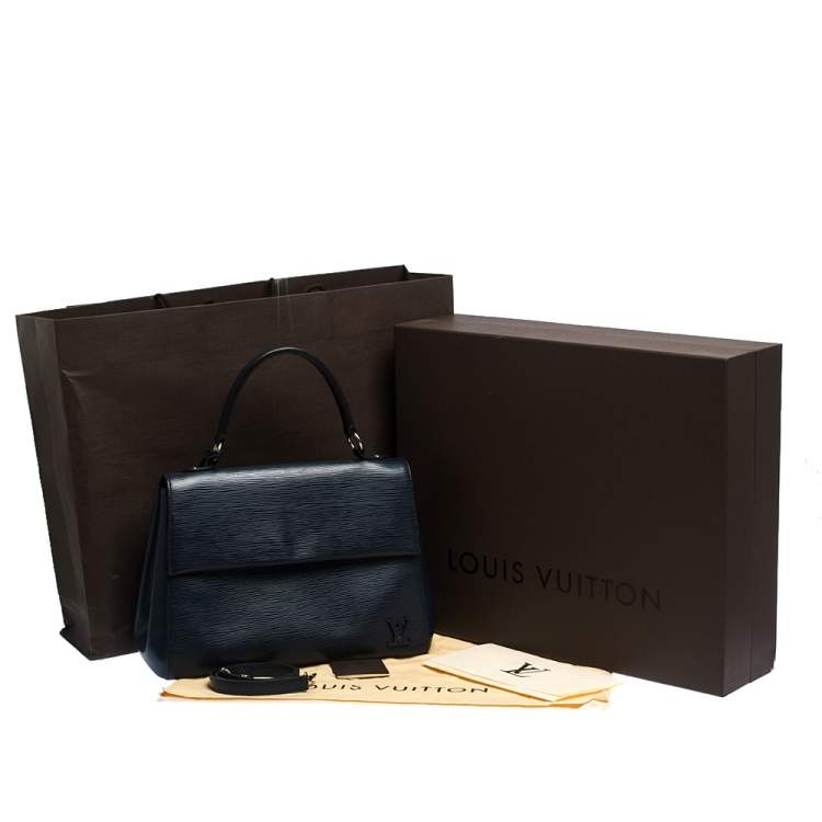 Pre Owned Louis Vuitton Indigo Epi Leather Cluny MM Bag