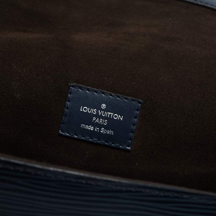 Pre Owned Louis Vuitton Indigo Epi Leather Cluny MM Bag