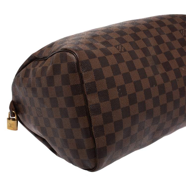 Pre Owned Louis Vuitton Damier Ebene Canvas Speedy 35 Bag