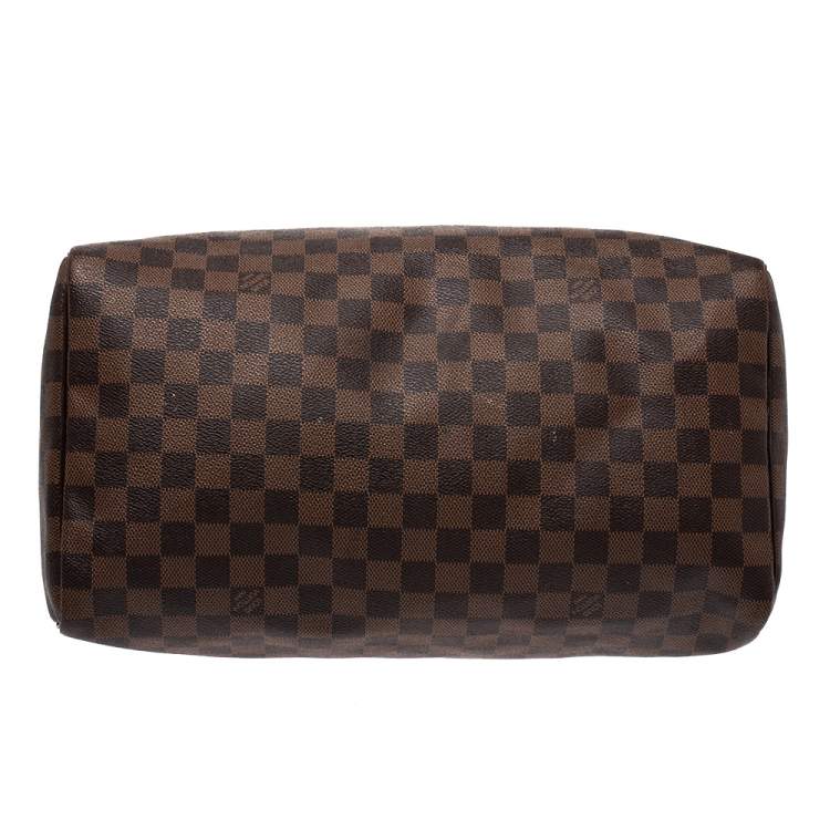 Pre Owned Louis Vuitton Damier Ebene Canvas Speedy 35 Bag
