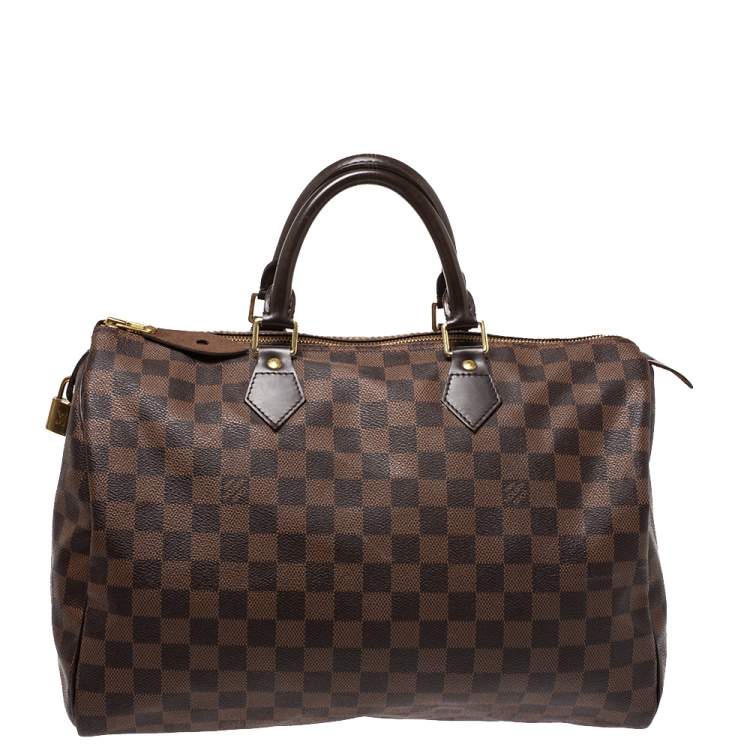 Authentic Louis Vuitton Speedy 35 Damier Ebene, Luxury, Bags