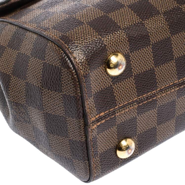 Pre Owned Louis Vuitton Bordeaux Damier Ebene Bond Street Bag            