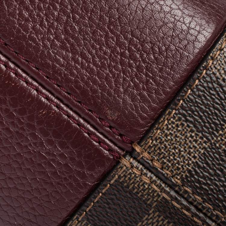 Pre Owned Louis Vuitton Bordeaux Damier Ebene Bond Street Bag            