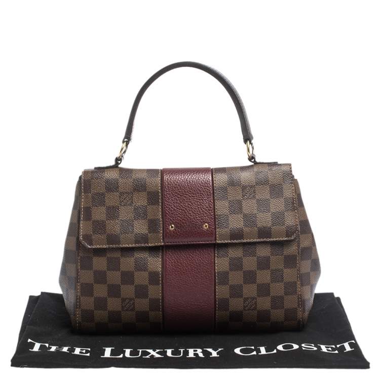 Pre Owned Louis Vuitton Bordeaux Damier Ebene Bond Street Bag            
