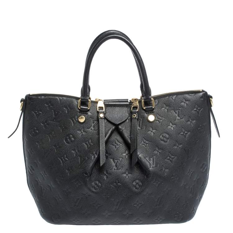 Louis Vuitton Black Monogram Empreinte Leather Mazarine MM Bag Louis Vuitton