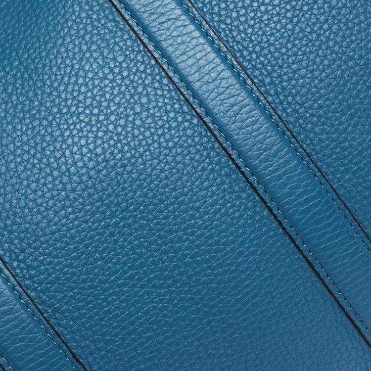 Pre Owned Louis Vuitton Blue Taurillon Leather Keepall Bandouliere 45 