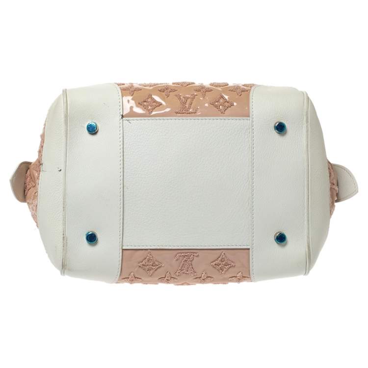 Pre Owned Louis Vuitton Rose Monogram Limited Edition Speedy Bouclettes Round Bag