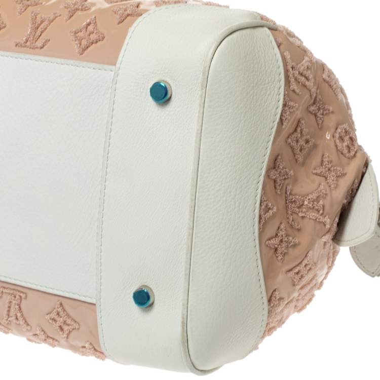 Pre Owned Louis Vuitton Rose Monogram Limited Edition Speedy Bouclettes Round Bag