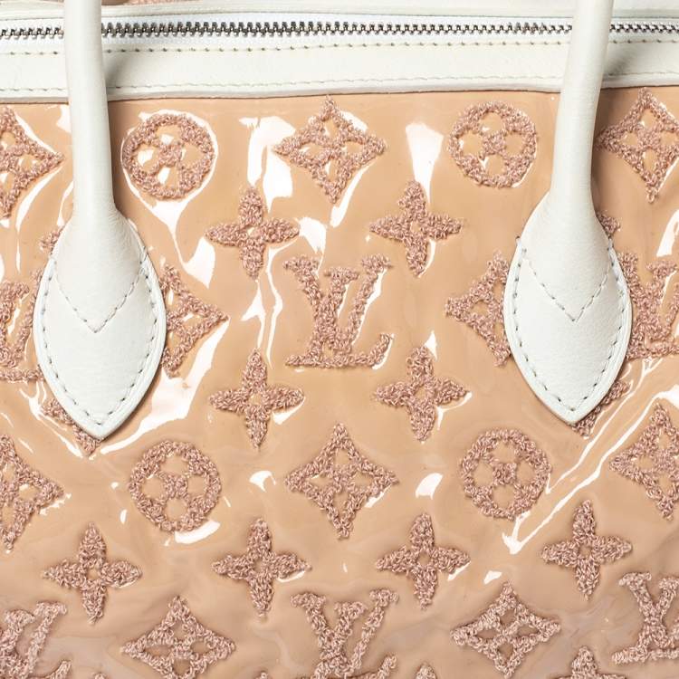 Pre Owned Louis Vuitton Rose Monogram Limited Edition Speedy Bouclettes Round Bag