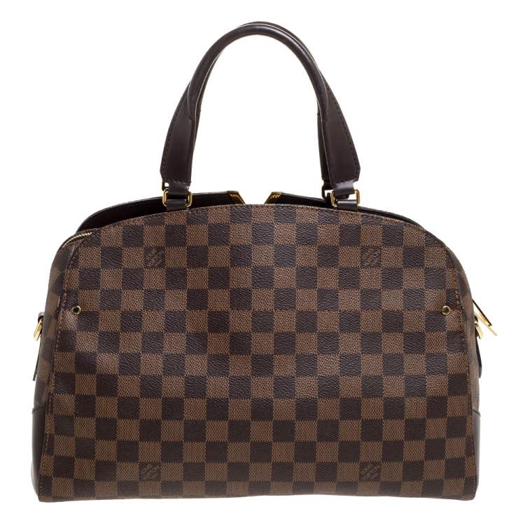 Pre Owned Louis Vuitton Damier Ebene Canvas Kensington Bowling Bag