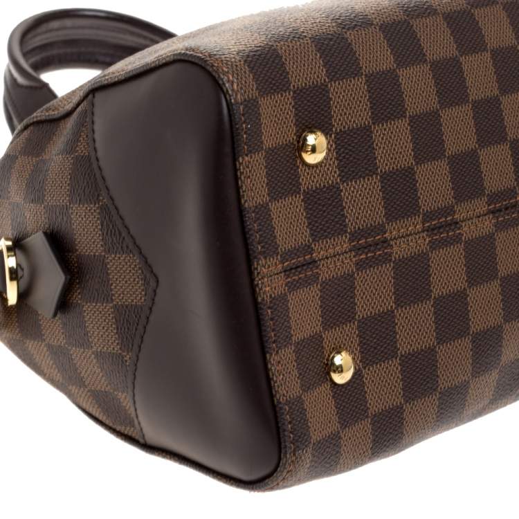 Pre Owned Louis Vuitton Damier Ebene Canvas Kensington Bowling Bag