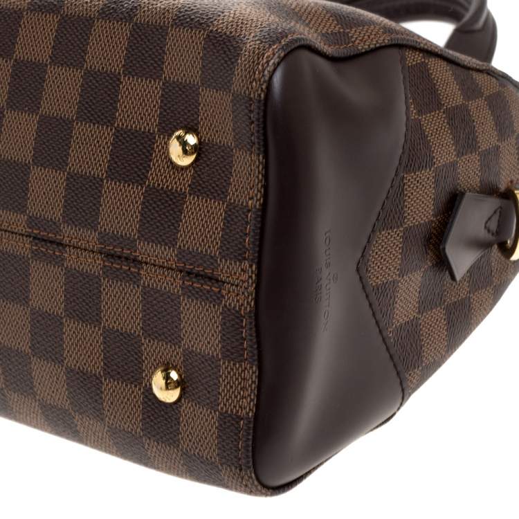 Pre Owned Louis Vuitton Damier Ebene Canvas Kensington Bowling Bag