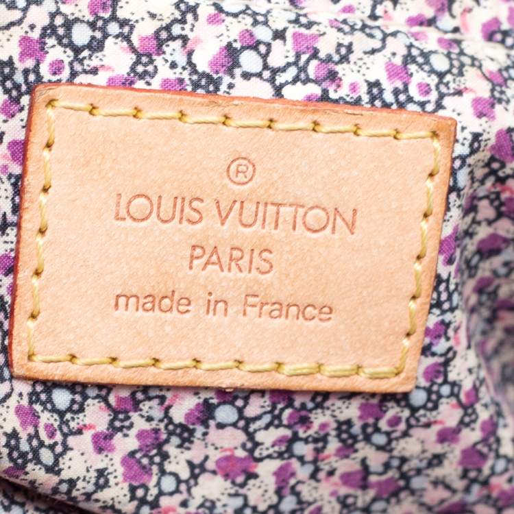 Pre Owned Louis Vuitton Black Monogram Denim Limited Edition Patchwork Speedy Bag