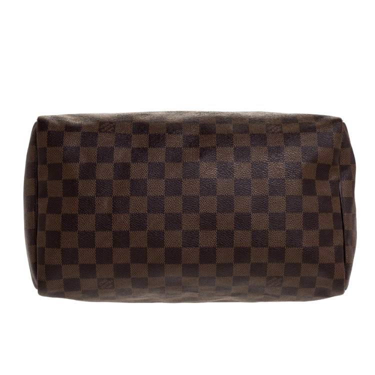 Pre Owned Louis Vuitton Damier Ebene Canvas Speedy 30 Bag
