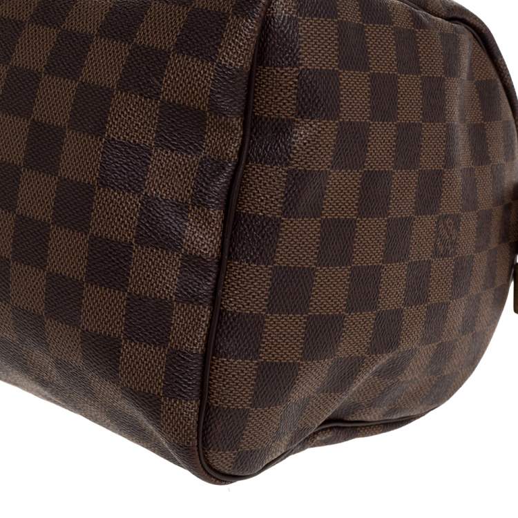 Pre Owned Louis Vuitton Damier Ebene Canvas Speedy 30 Bag