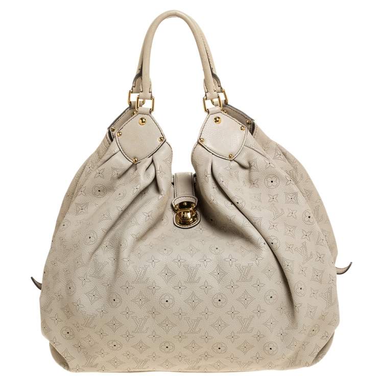 Louis Vuitton Off White Monogram Mahina Leather XL Bag Louis