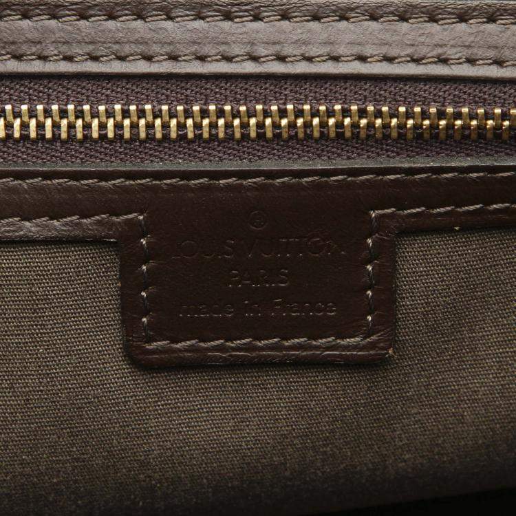 Pre Owned Louis Vuitton Green/Dark Green Mini Lin Canvas Josephine GM Bag