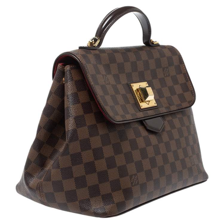 Pre Owned Louis Vuitton Damier Ebene Canvas Bergamo MM Bag