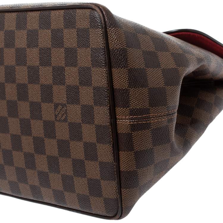 Pre Owned Louis Vuitton Damier Ebene Canvas Bergamo MM Bag