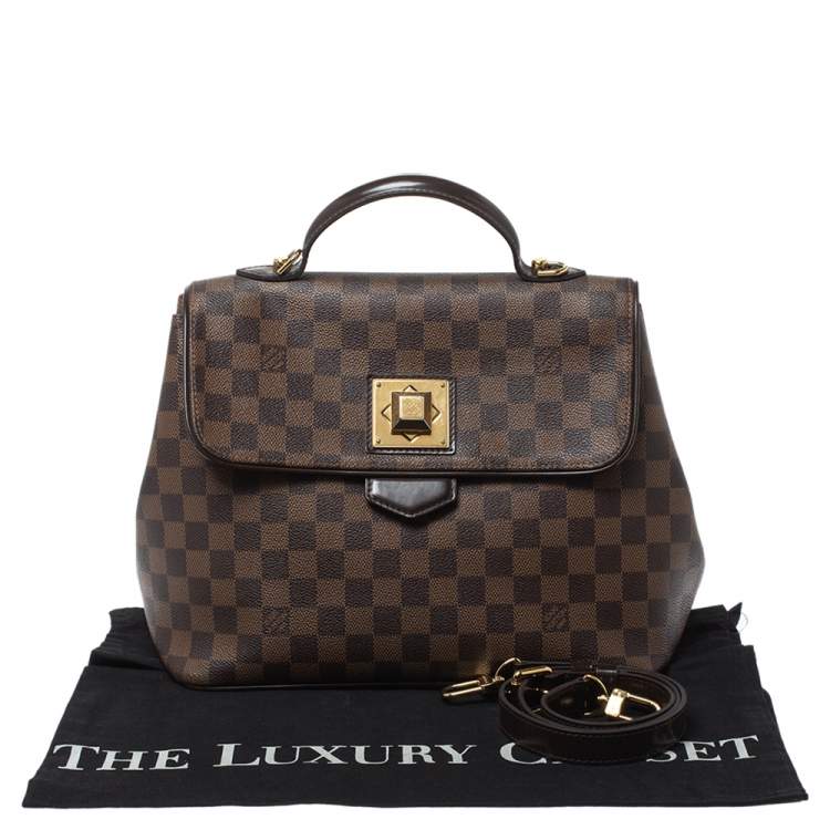 Pre Owned Louis Vuitton Damier Ebene Canvas Bergamo MM Bag