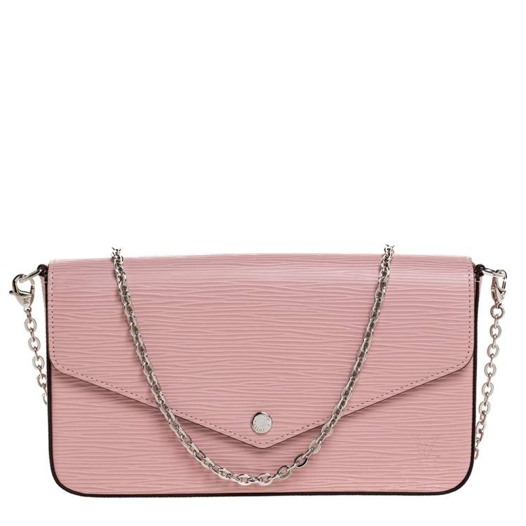 Louis Vuitton Pochette Felicie Chain Pouch Pink Epi leather