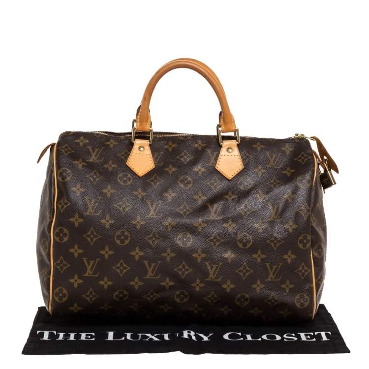 مملوكة مسبقًا Louis Vuitton Monogram Canvas Speedy 35 Bag