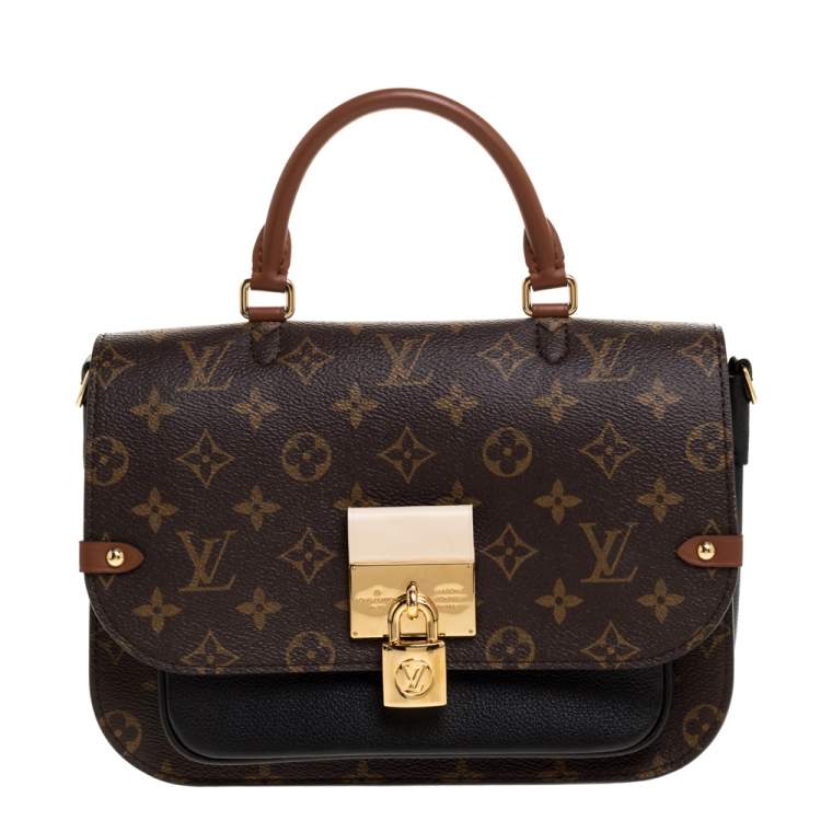 Louis Vuitton Brown/Black Monogram Canvas and Leather Vaugirard Bag Louis  Vuitton