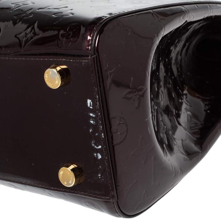 Pre Owned Louis Vuitton Amarante Monogram Vernis Brea GM Bag