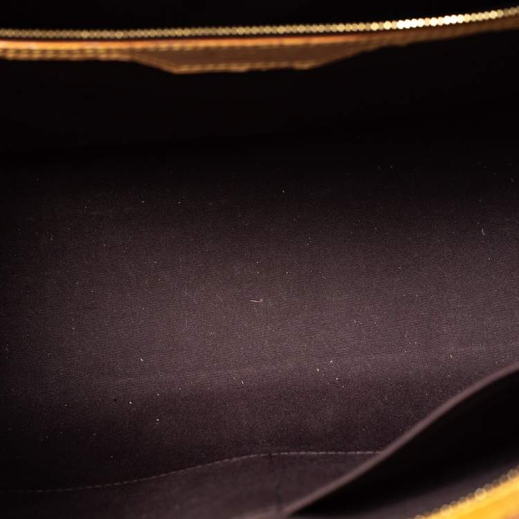 Pre Owned Louis Vuitton Amarante Monogram Vernis Brea GM Bag