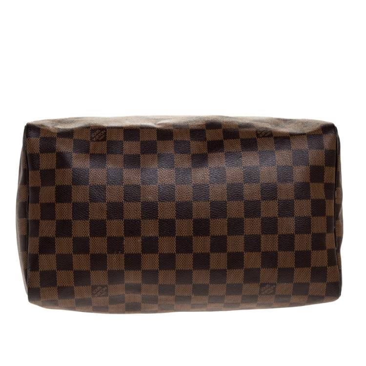 Pre Owned Louis Vuitton Damier Ebene Canvas Speedy 30 Bag