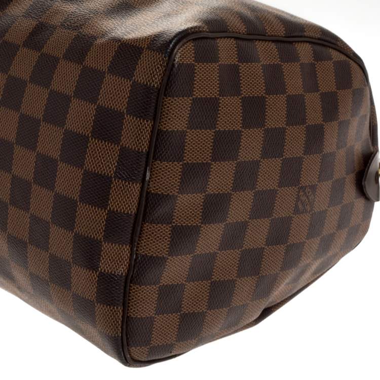 Pre Owned Louis Vuitton Damier Ebene Canvas Speedy 30 Bag