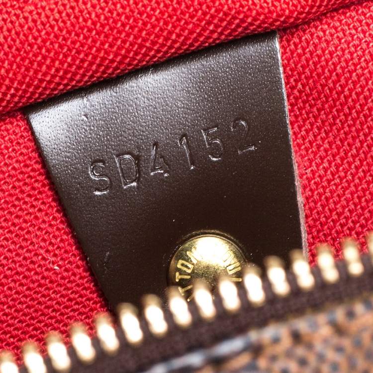 Pre Owned Louis Vuitton Damier Ebene Canvas Speedy 30 Bag