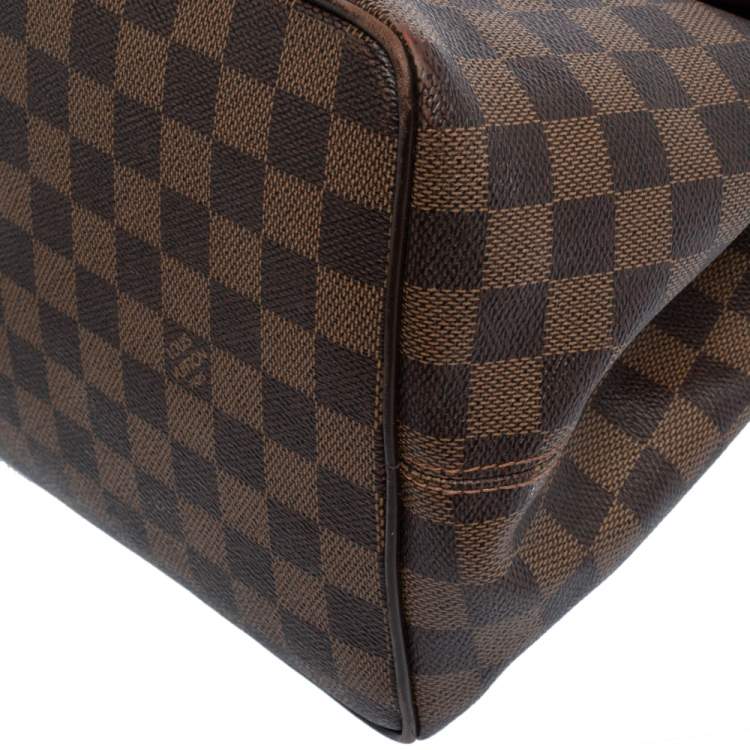 Pre Owned Louis Vuitton Damier Ebene Canvas Bergamo MM Bag
