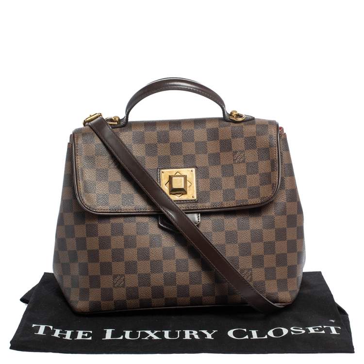 Pre Owned Louis Vuitton Damier Ebene Canvas Bergamo MM Bag